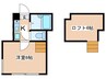 ﾋﾟｰﾅｯﾂ 1Kの間取り
