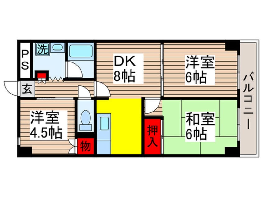 間取図 プレステ－ジ市川