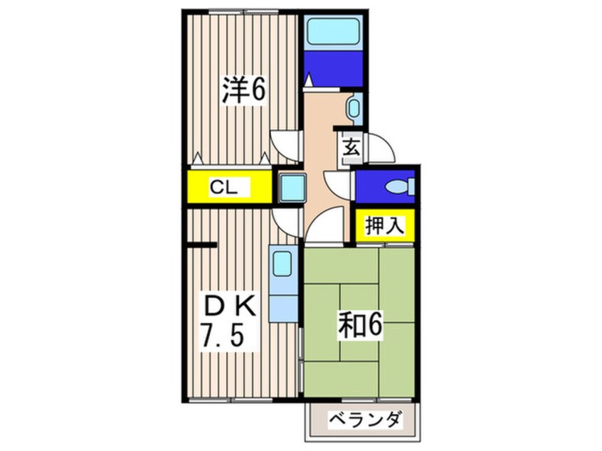 間取図 コ－ポ原