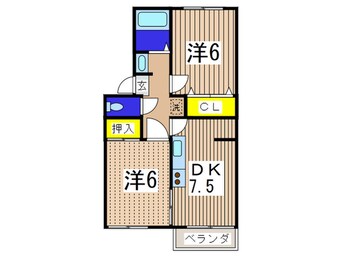 間取図 コ－ポ原