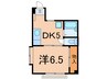 ドミール上池台 1DKの間取り