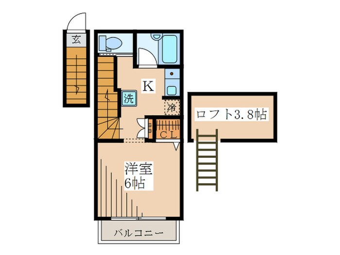 間取り図 パ－クアベニュ－立川Ａ