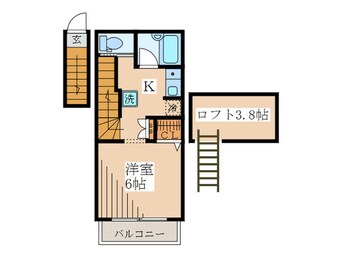 間取図 パ－クアベニュ－立川Ａ