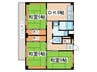 ビレッジハウス二宮2号棟 3DKの間取り