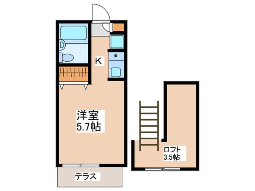 間取図 パ－クアベニュ－立川Ｂ