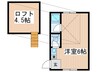 ハマコート 1Rの間取り