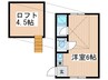 ハマコート 1Rの間取り