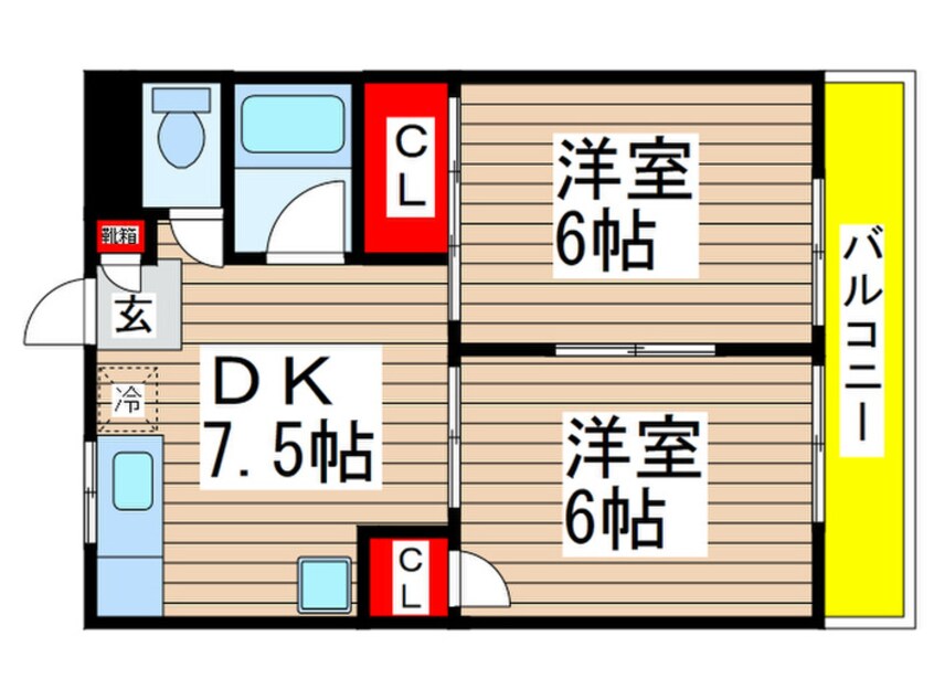 間取図 ベルフィーヌ船橋