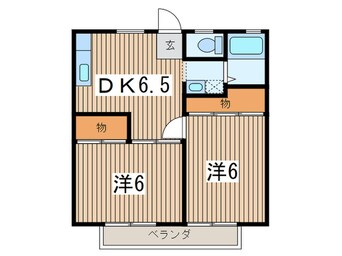 間取図 ワイルドコ－ポ２