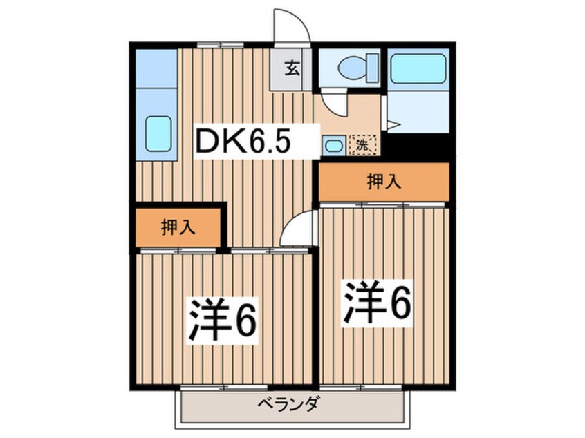 間取図 ワイルドコ－ポ２