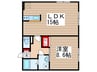 ＣＲＥＡ流山 1LDKの間取り