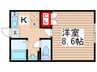 ＣＲＥＡ流山 1Kの間取り