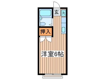 間取図 エステ－トピア原２