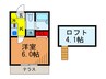 メゾン北大塚 1Kの間取り