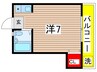 メゾンド国立 1Rの間取り