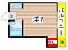 メゾンド国立 1Rの間取り