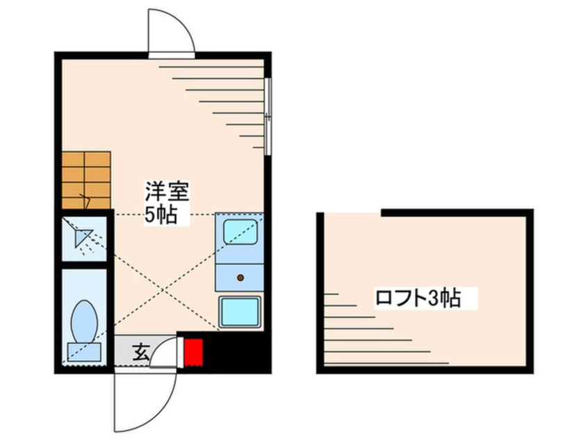 間取図 リッシュ小岩