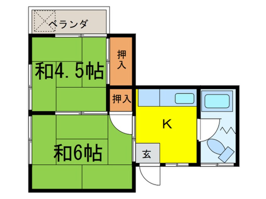 間取図 大場ハイツ