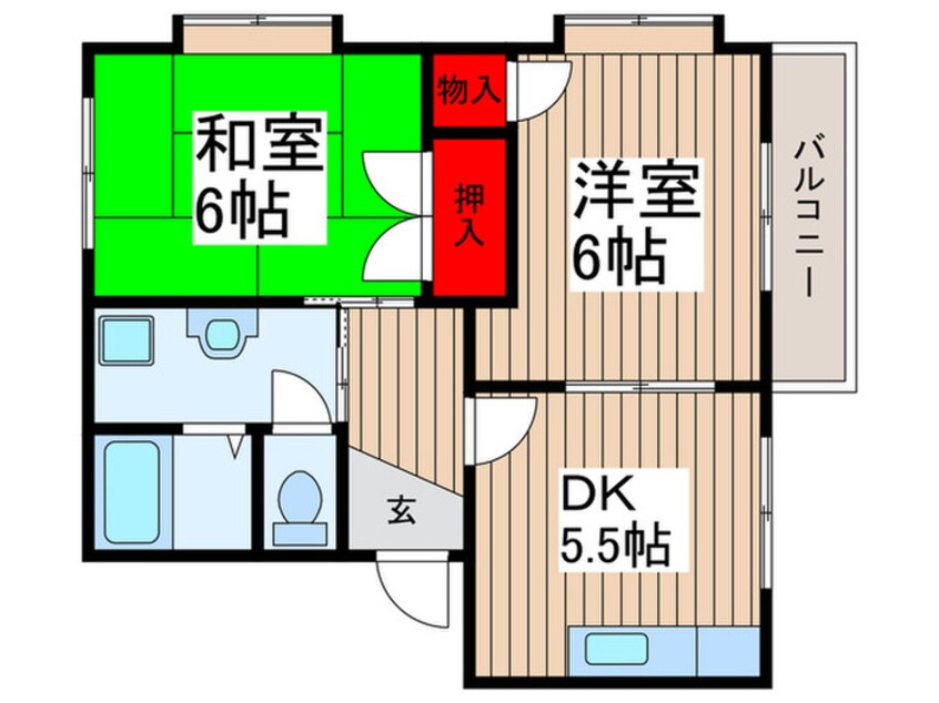 間取図 谷津アークガーデンＢ棟