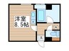 シンエイ第8東船橋マンション 1Rの間取り