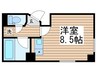 シンエイ第8東船橋マンション 1Rの間取り