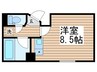 シンエイ第8東船橋マンション 1Rの間取り