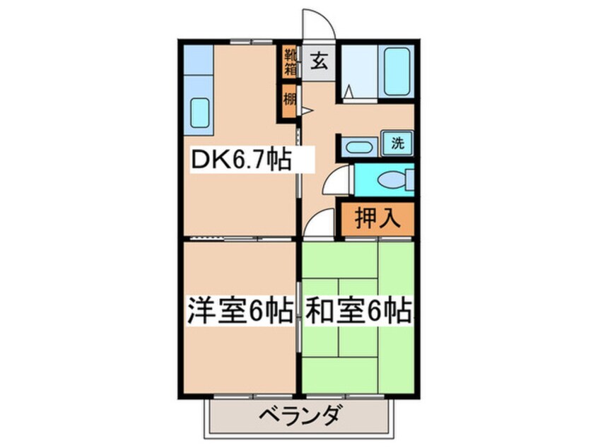 間取図 バ－ティカルランド