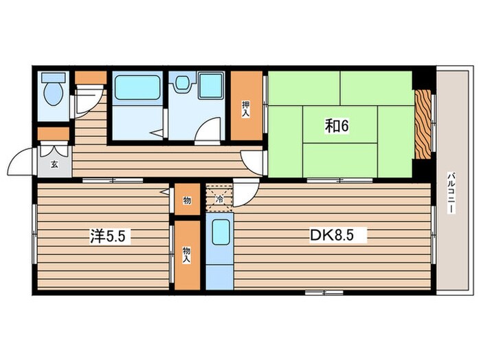 間取り図 Ｔ・Ｓ・１ビル睦月館