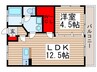 コ－ポ秋津第二 1LDKの間取り