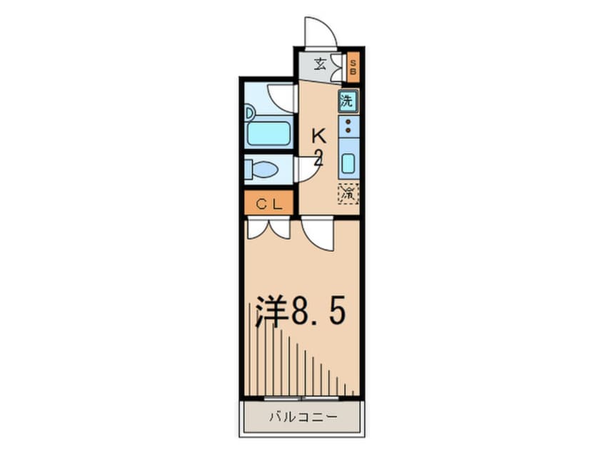 間取図 オークヒルズ洗足