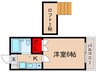 メープル大泉学園Ｂ棟 1Kの間取り