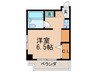 シュゼル三浦 1Rの間取り
