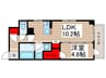 東和ビル本町 1LDKの間取り