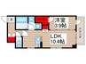 東和ビル本町 1LDKの間取り