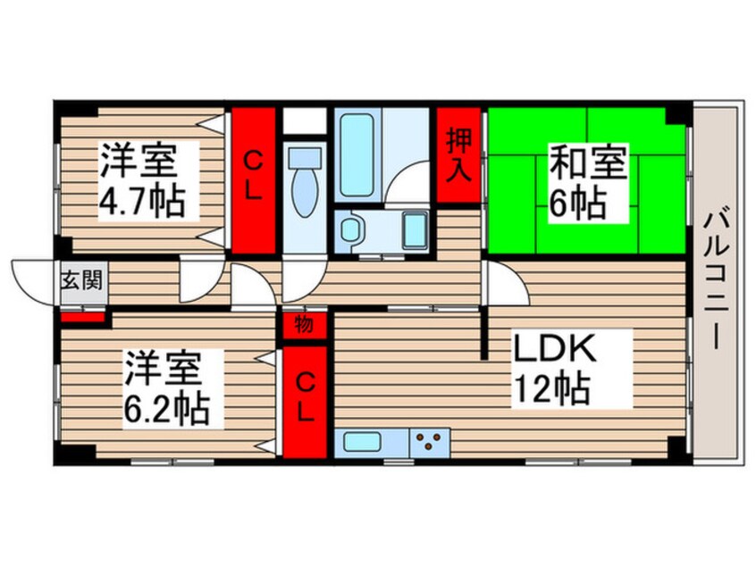 間取図 木崎台ﾏﾝｼｮﾝ