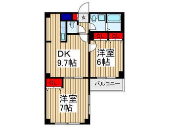 間取図 アンプル－ルフェ－ル四季