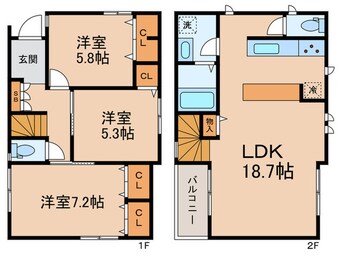 間取図 野毛2丁目戸建て