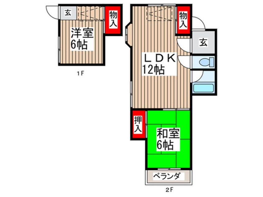 間取図 プラザイシバシＢ棟