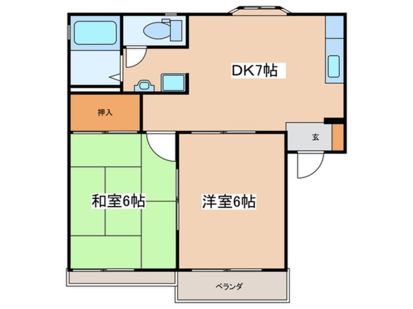間取図 もちの木ハイツ