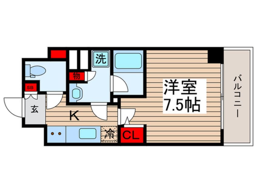 間取図 ｺﾝｼｪﾘｱ門前仲町SAKURA PROMENADE