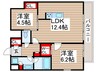 パークアクシス浦安 2LDKの間取り