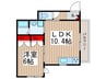 スーベニール八千代 1LDKの間取り