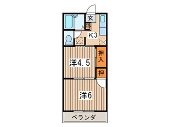 間取図 クリエ－ル田中