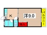 日東ハウス 1Kの間取り