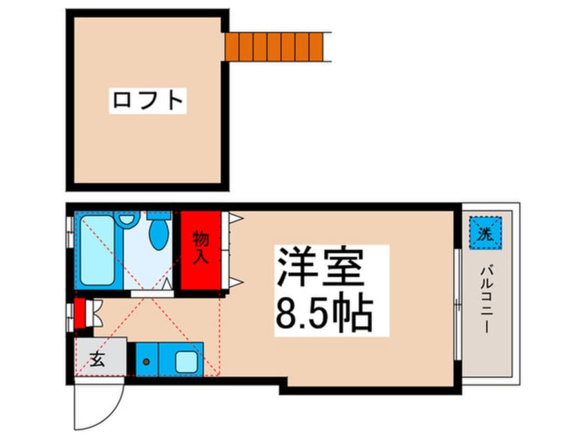 間取図 ローズアパートQ88