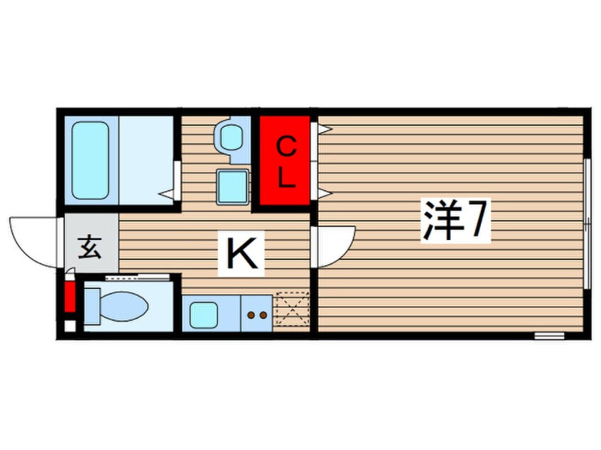 間取図 レミオパレス稲毛