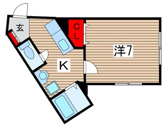 間取図 レミオパレス稲毛