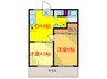 グリーンハイツＡ 2DKの間取り