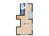 ＤＯＣＫＳ　Ｓｈｉｏｉｒｉ 1Rの間取り