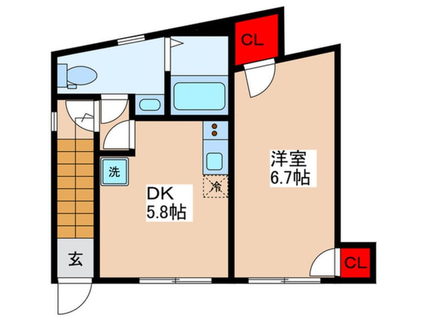 間取図 Aries Nishi-Shinjuku